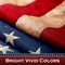 G128 American USA Tea-Stained Flag | 2x3 Ft | ToughWeave Pro Series Pole Sleeve Embroidered 420D Polyester | Embroidered Stars